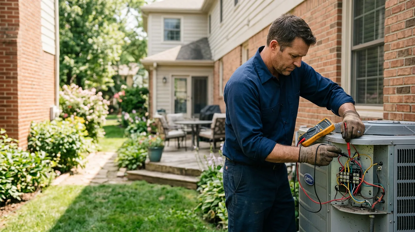 HVAC technician working near Warm Springs, AR